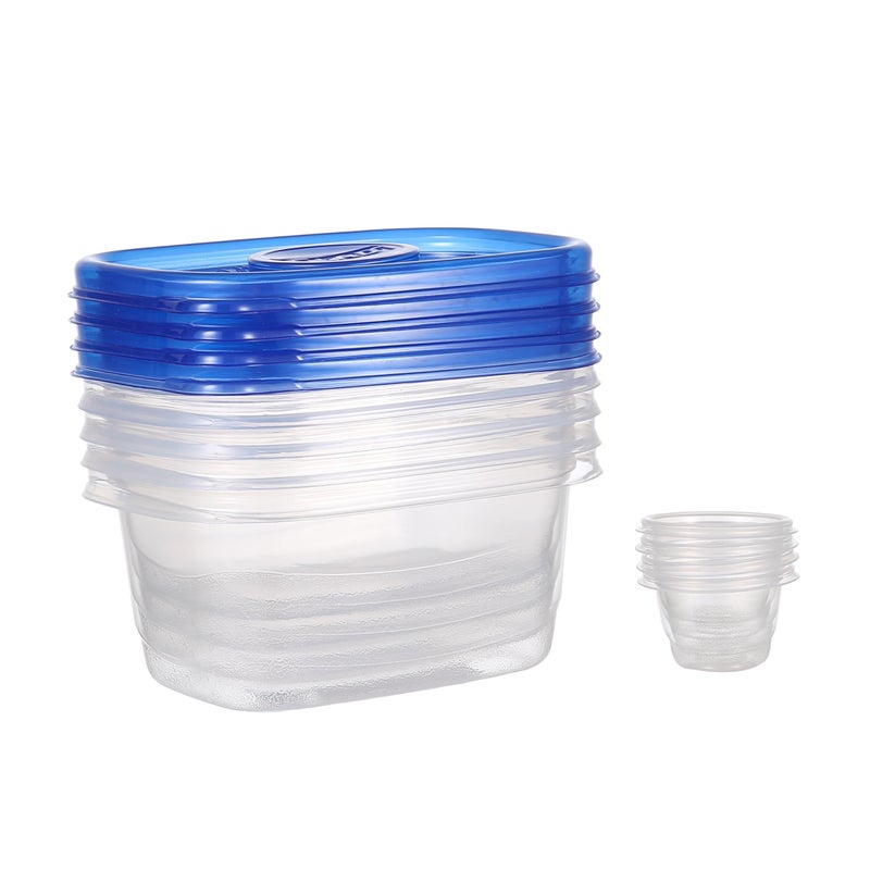 غلاد حاويات Gladware للوجبات الخفيفة حاويات متوسطة المستطيل يحمل 24 أوقية من مجموعة 4 - Image 3