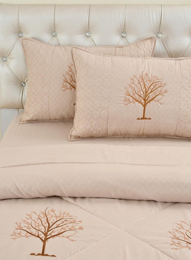 Laying Style Glace Cotton1 Reversible Comforter Double King Size 90 x 100 Both Side Same Print 1 Bedsheet King Size 90X100 inch and 2 Pillow Cover 4 Pcs Bedding Set | AC Quilt | AC Dohar-Multicolor - Image 3