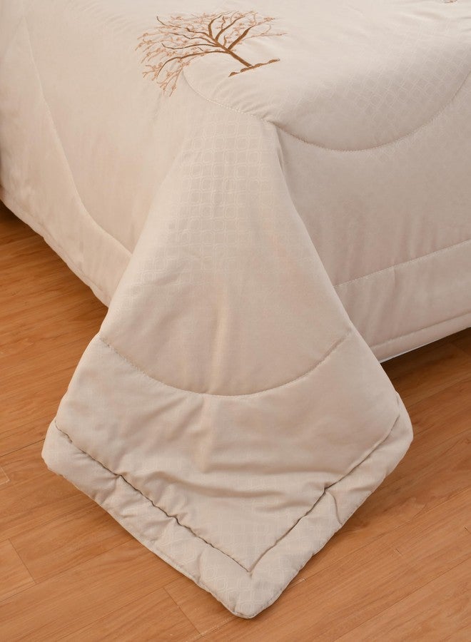 Laying Style Glace Cotton1 Reversible Comforter Double King Size 90 x 100 Both Side Same Print 1 Bedsheet King Size 90X100 inch and 2 Pillow Cover 4 Pcs Bedding Set | AC Quilt | AC Dohar-Multicolor - Image 2