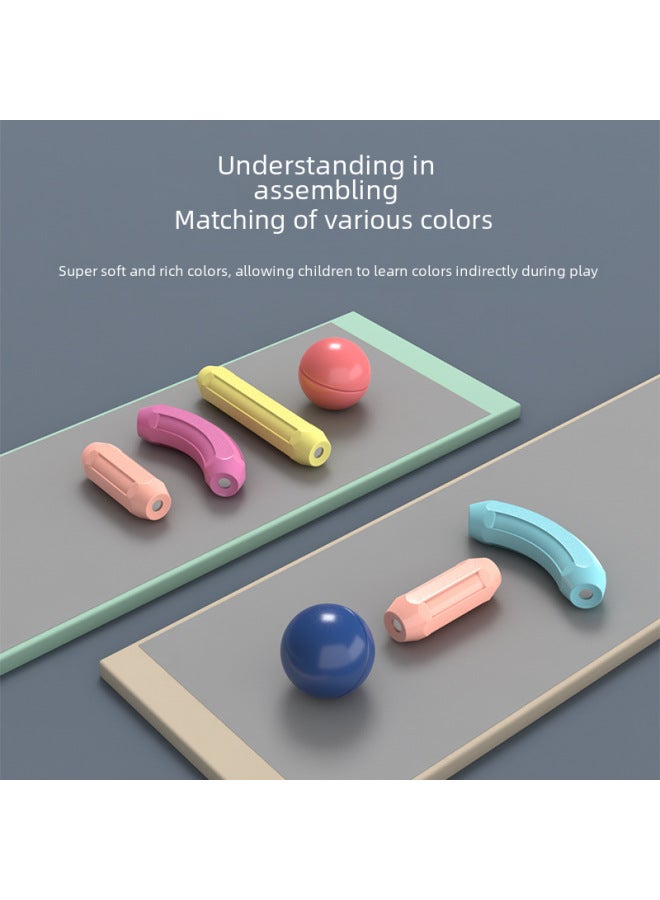 Loquat Versatile Magnetic Rods Children's Early Education Intelligence Assembly Building Blocks Boys Girls Development Diy Toys-Specifications:77 Configuration - Image 4