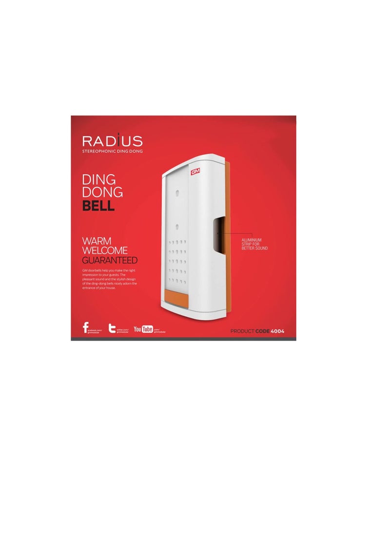 GM GM Radius Ding Dong Door Bell - GM 4004 2 Wire Mechanical Electric Door Bell Chimes 230Vac  - Image 3
