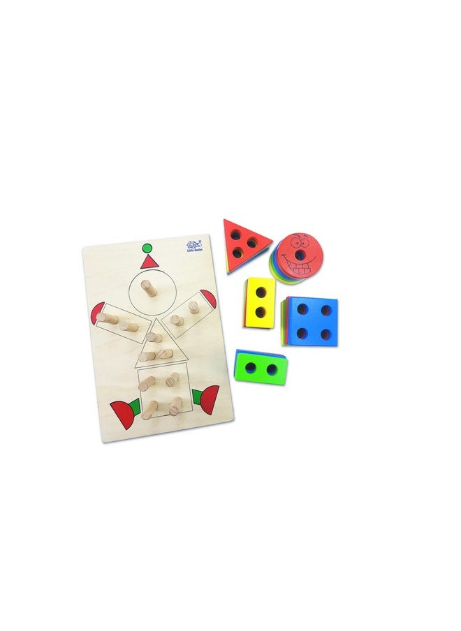 Little Genius Little Genius Wooden Shape Sorter Clown  - Image 2