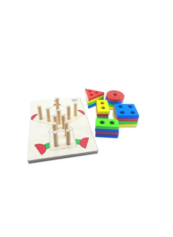 Little Genius Little Genius Wooden Shape Sorter Clown  - Image 4
