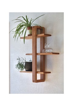 Home Gallery Natural wood wall shelf 80X20X45 