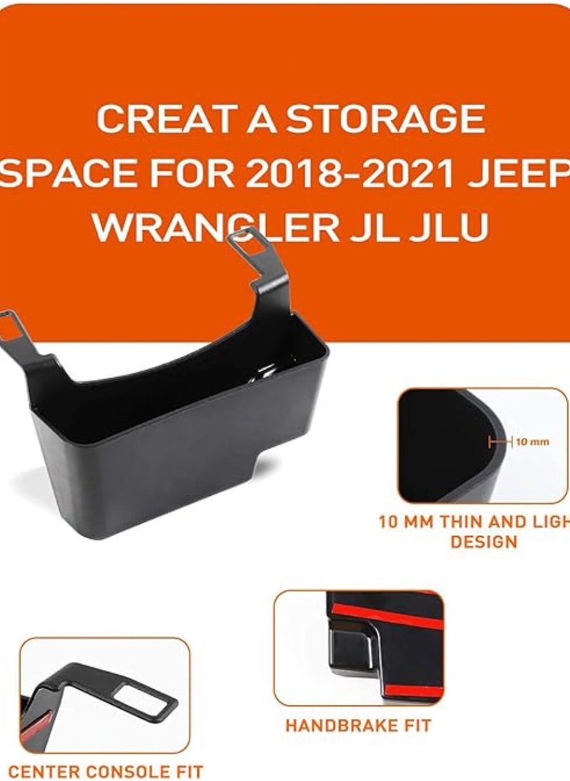 Vitacelli JL Center Console Hanging Storage Box Armrest Organizer ABS Material, Light, Strong and Durable for 2018-2021 forJeep Wrangler JL JLU and Gladiator JT, Interior Accessories, Black  - Image 4