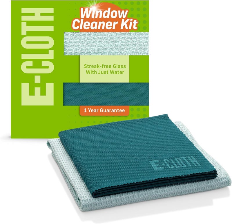 E-Cloth Window Cleaner Kit - Streak-free Microfiber Cleaning Cloths for Windows and Mirrors - Image 2
