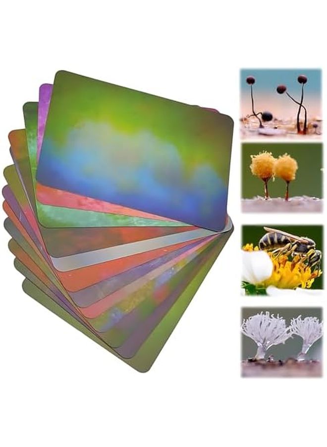 12 قطعة من بطاقات خلفية التصوير الماكرو الملونة، ورق خلفية ضبابي لاستوديو التصوير - Image 2