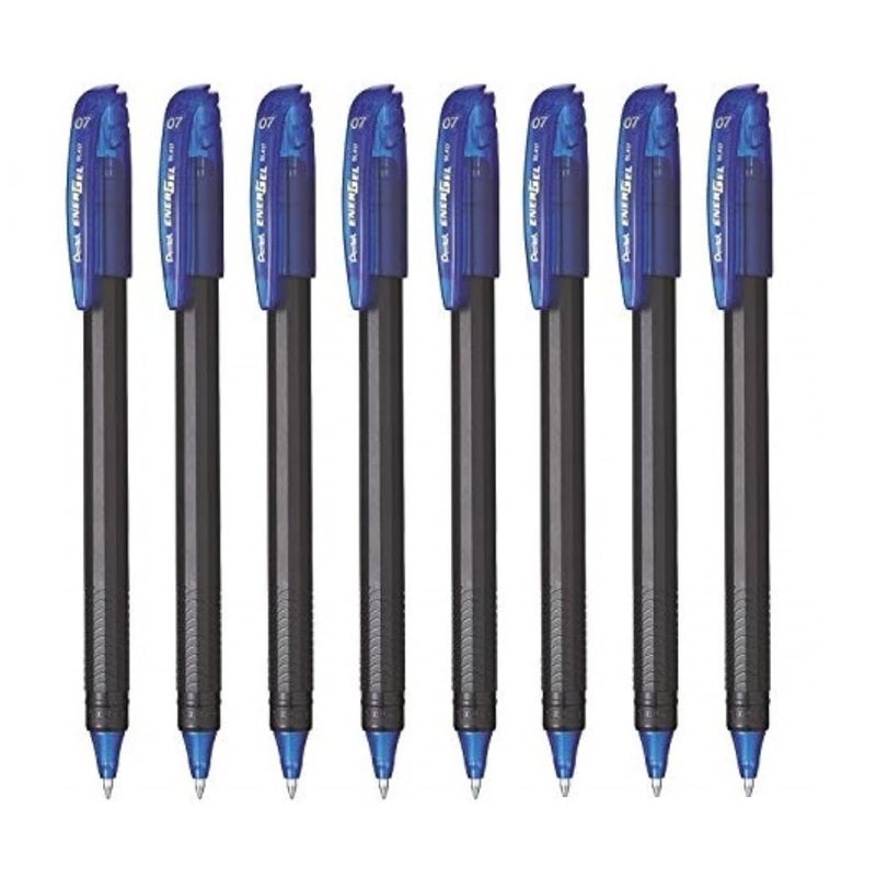 Pentel Energel Roller Gel Pen Set - Pack of 8 (Blue) - Image 1