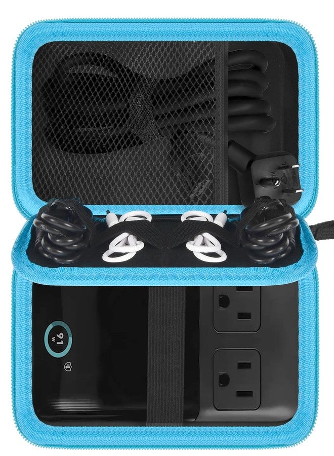 Comecase Travel Case for Anker 727/ Prime 6-in-1 USB C Charging Station (GaNPrime 101W), Power Strip Organizer Bag for Cables and Accessories - Blue (Box Only) - Image 1