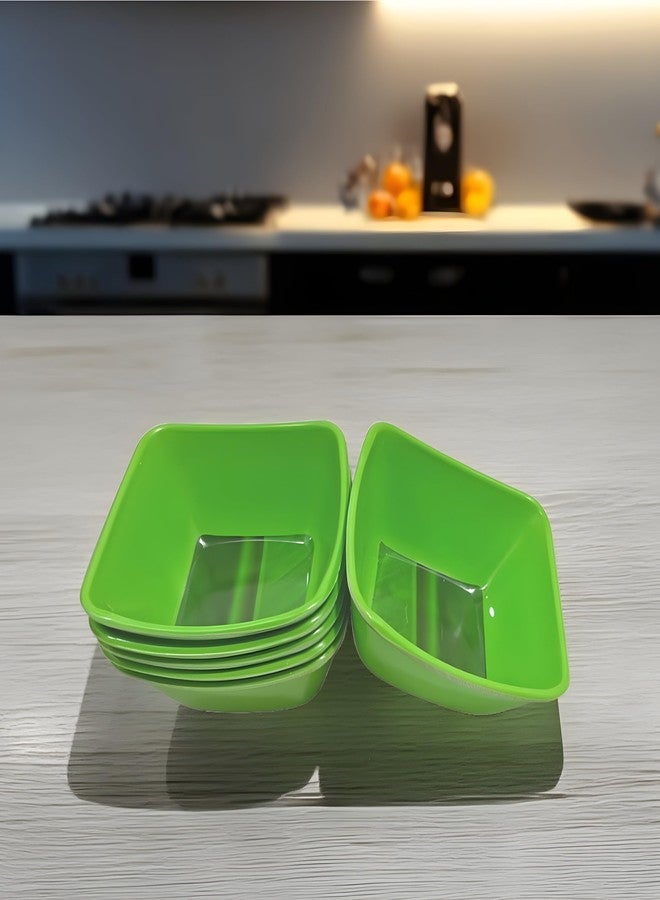 Inpro Serve in Style with Our 6 Pcs Melamine Vegetable Bowl- Perfect for Dinners, Serving as Snacks Bowl and More! - Image 1