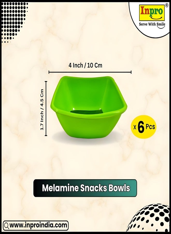 Inpro Serve in Style with Our 6 Pcs Melamine Vegetable Bowl- Perfect for Dinners, Serving as Snacks Bowl and More! - Image 2