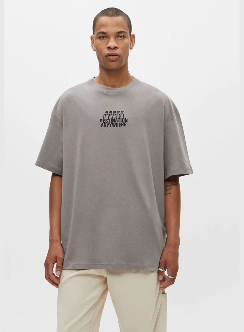 PULL&BEAR Short sleeve T-shirt with contrast details
