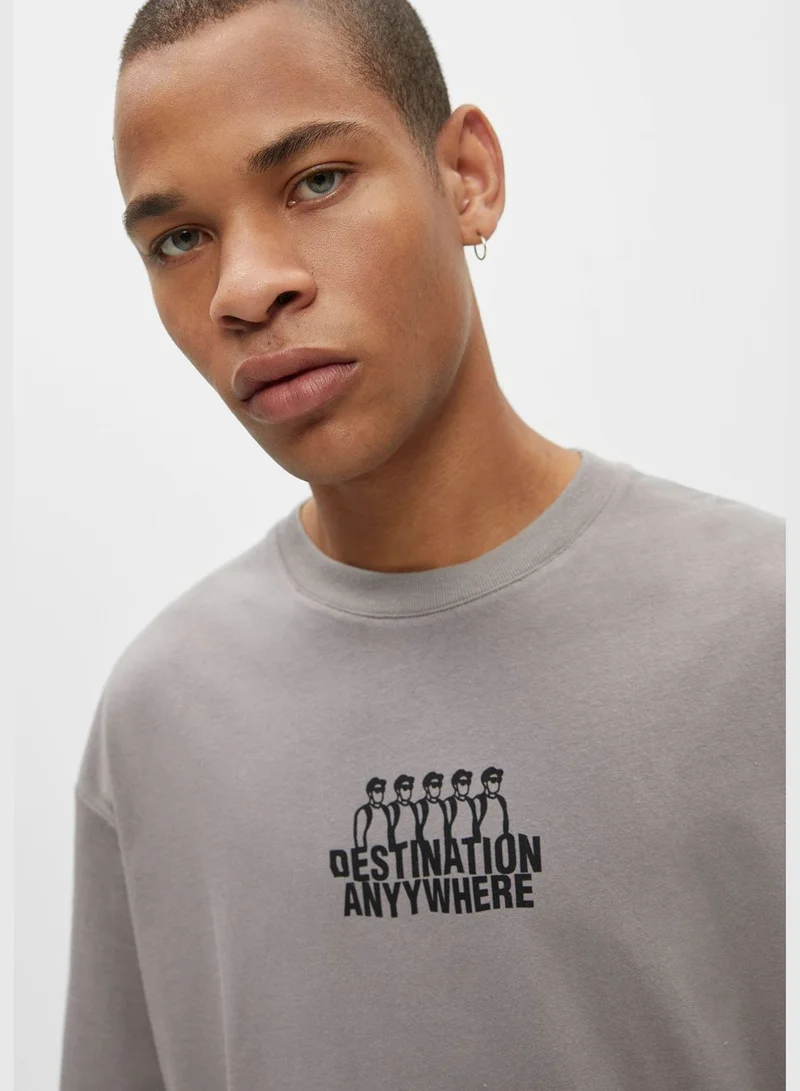 PULL&BEAR Short sleeve T-shirt with contrast details