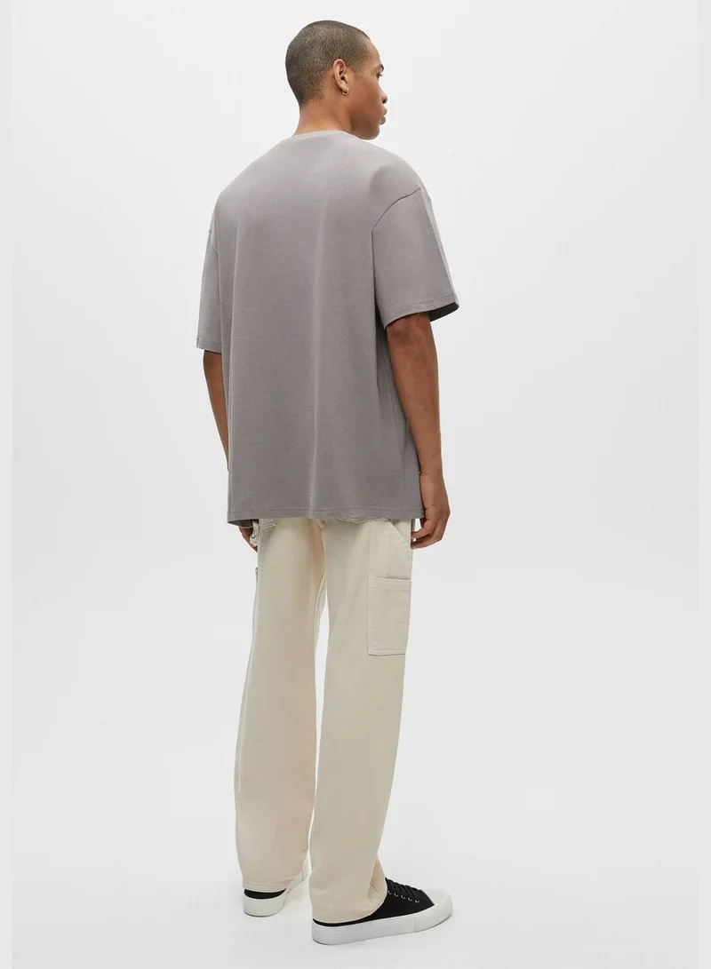 PULL&BEAR Short sleeve T-shirt with contrast details