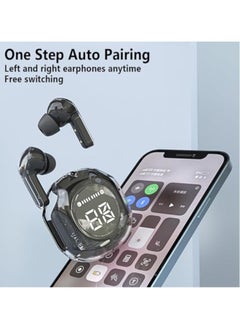 Generic Wireless Bluetooth 5.3 Ear Buds LED Power Display Headphones Bass Stereo, Earbuds in-Ear Noise Cancelling Mic, Sports Earphone Microphone for Android&IPhone Blue  - Image 3