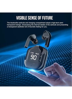 Generic Wireless Bluetooth 5.3 Ear Buds LED Power Display Headphones Bass Stereo, Earbuds in-Ear Noise Cancelling Mic, Sports Earphone Microphone for Android&IPhone Blue  - Image 5