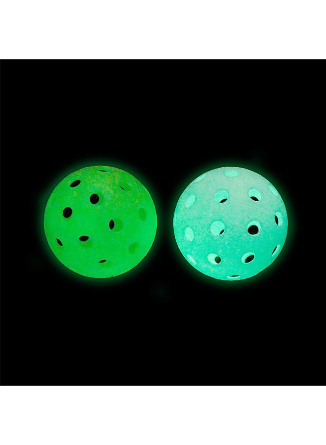 Generic 5 Pack Pickleballs Indoor Outdoor 74mm Luminous Pickle Balls  - Image 2