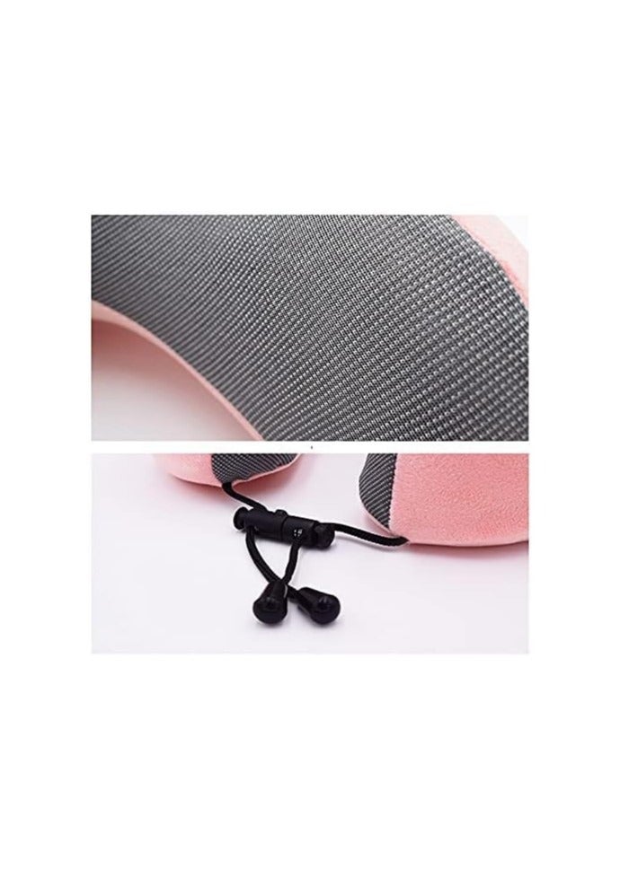 مخدة رقبة مبتكرة بجراب وسحّاب تجمع بين الراحة والتنظيم مش بس هتريح رقبتك أثناء السفر أو الجلوس الطويل، كمان هتخلي أغراضك الصغيرة في متناول إيدك. - Image 3