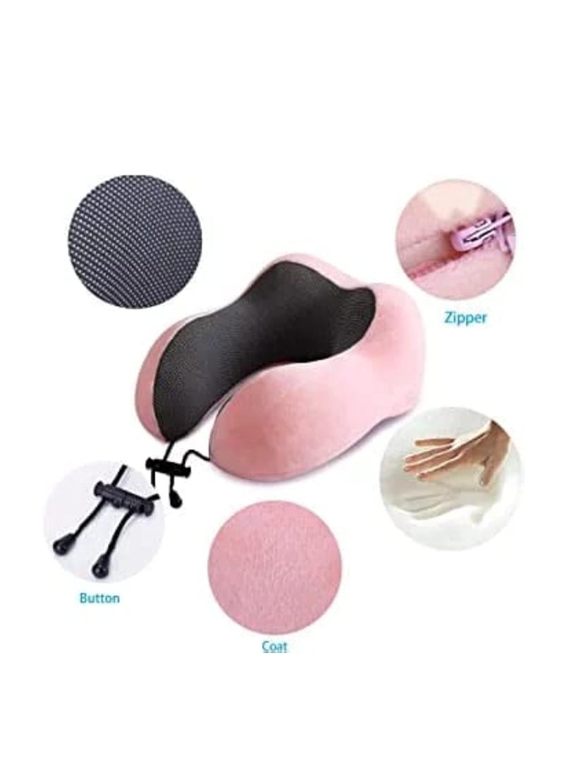 مخدة رقبة مبتكرة بجراب وسحّاب تجمع بين الراحة والتنظيم مش بس هتريح رقبتك أثناء السفر أو الجلوس الطويل، كمان هتخلي أغراضك الصغيرة في متناول إيدك. - Image 5