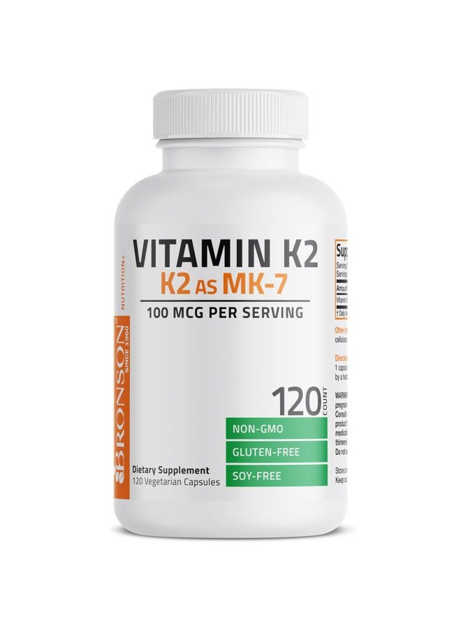 Bronson Vitamin K2 as MK-7 Menaquinone 100 mcg Non-GMO, 120 Capsules - Image 5
