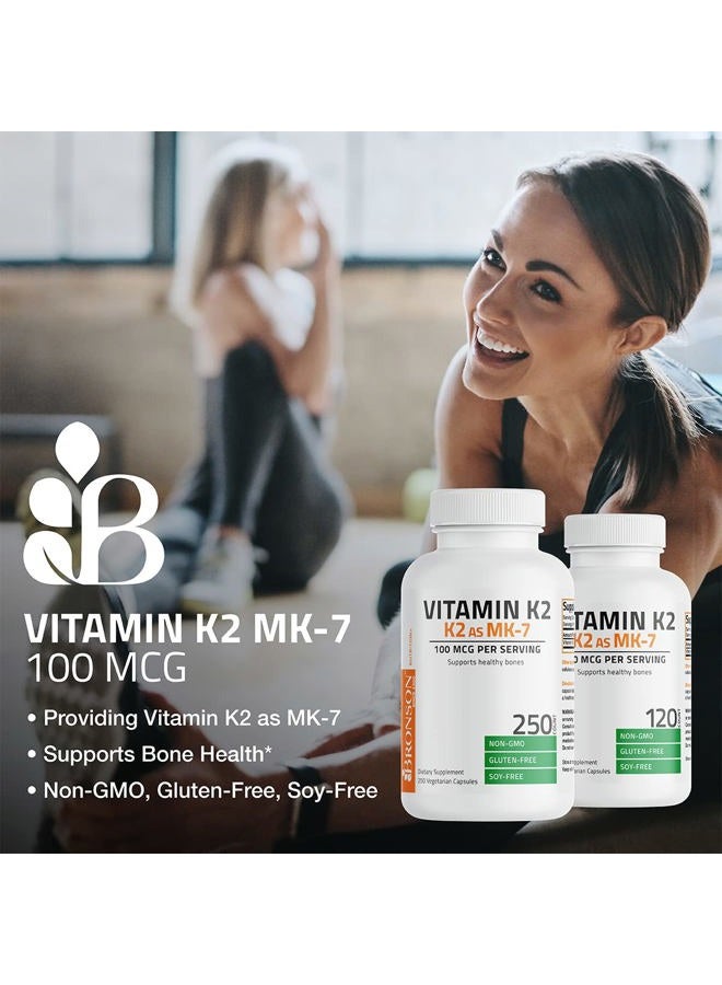 Bronson Vitamin K2 as MK-7 Menaquinone 100 mcg Non-GMO, 120 Capsules - Image 3