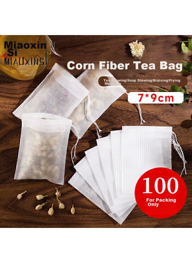 Miao Xinsi Miaox I Tea Filter Bag, Tea Strainer, Tea Residue Filter, Corn Fiber Tea Infuser, Soup Maker Bag, Tea Leaf Bag  - Image 1