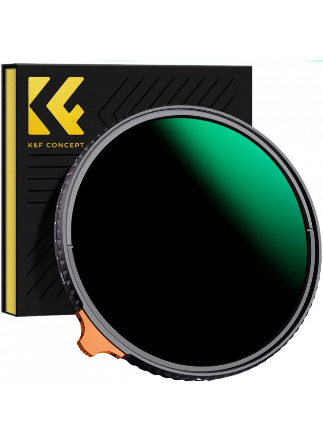 K&F Concept K&F Concept 77mm Variable ND Lens Filter ND3-ND1000 (1.5-10 Stops) Putter Adjustable HD Neutral Density Filter with 28 Multi-Layer Coatings for Camera Lens (Nano-X Series)  - Image 1