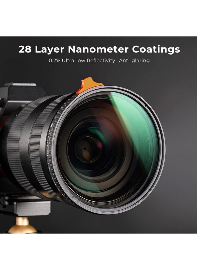 K&F Concept K&F Concept 77mm Variable ND Lens Filter ND3-ND1000 (1.5-10 Stops) Putter Adjustable HD Neutral Density Filter with 28 Multi-Layer Coatings for Camera Lens (Nano-X Series)  - Image 4