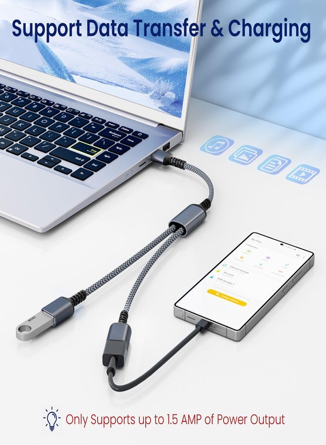 Itramax USB Splitter 1 in 2 Out 1FT,USB-A Splitter Cable 1 Male to 2 Female Split,Dual/Double USBA Port Hub Split for PC,Laptop,Keyboard,Mouse,Printer,Flash Drive,LED,Support Data and Charging - Image 4