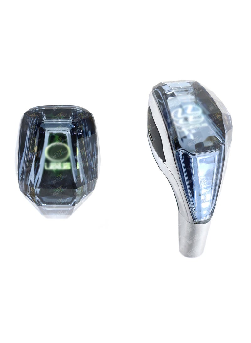 Crystal Car Gear Shift Knob, Multi-Color LED Light