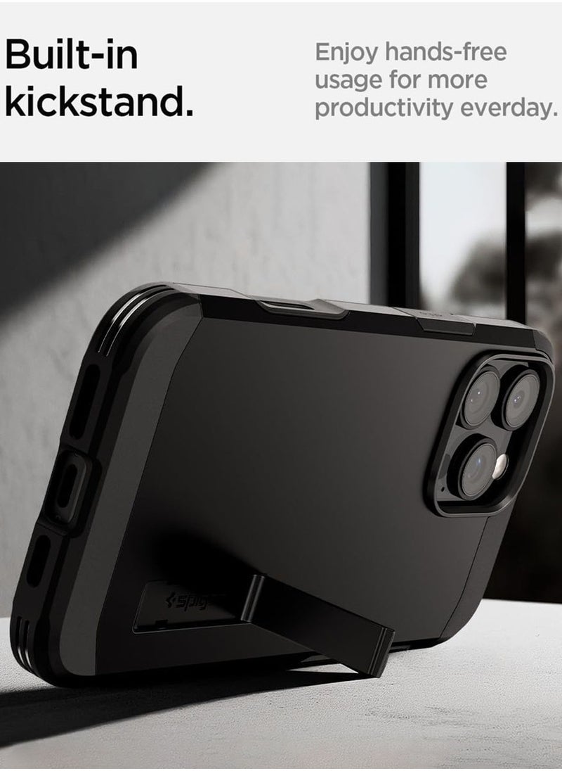 Spigen Tough Armor T (Ai) MagFit AI iPhone 16 Pro MAX Case Cover [Camera Control Button] MagSafe with Kickstand - Black  - Image 5
