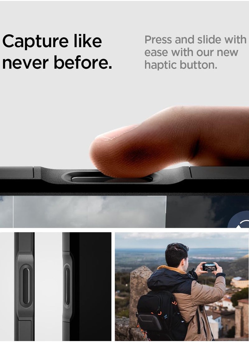Spigen Tough Armor T (Ai) MagFit AI iPhone 16 Pro MAX Case Cover [Camera Control Button] MagSafe with Kickstand - Black  - Image 3