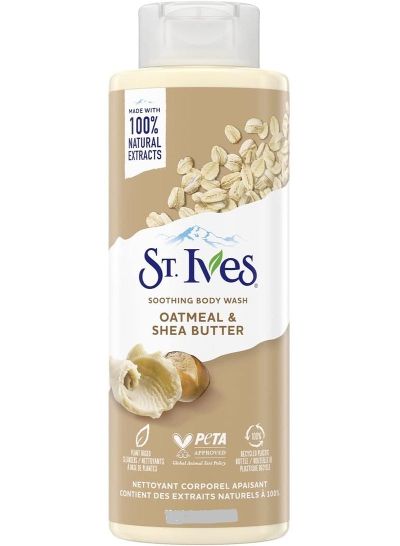 St. Ives Soothing Oatmeal & Shea Butter Body Wash – 450ml - Image 3