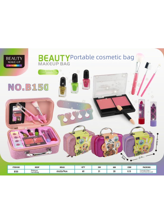 Children's Makeup Toy Set Handheld Cosmetic Bag Simulation House Play Birthday Gift For Girls Realistic Playtime Fun-Color:5011 - Image 5