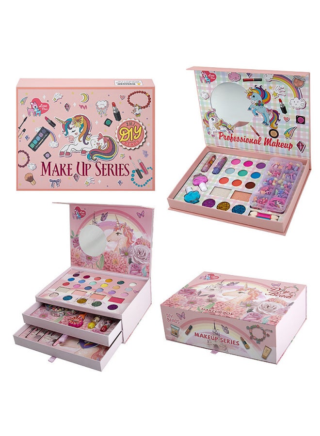 Children's Makeup Toy Set Handheld Cosmetic Bag Simulation House Play Birthday Gift For Girls Realistic Playtime Fun-Color:5011 - Image 2