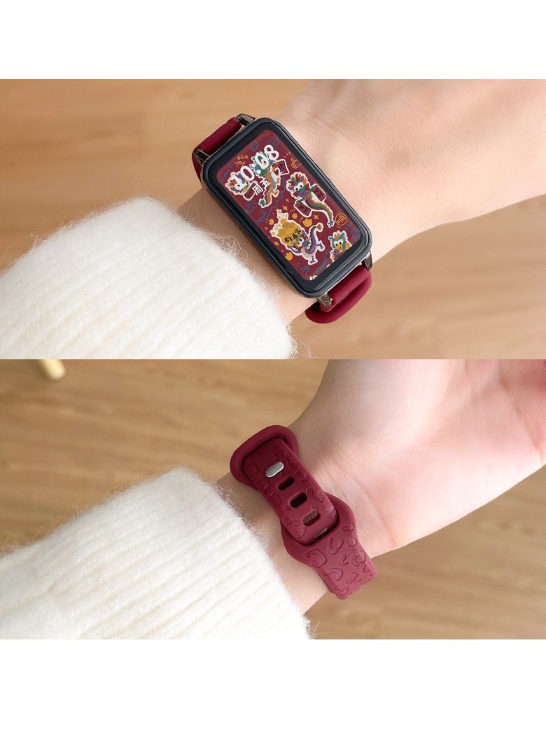 HW Suitable For Huawei Wristbands 8/9 With Silicone Strap For Girls  - Image 2