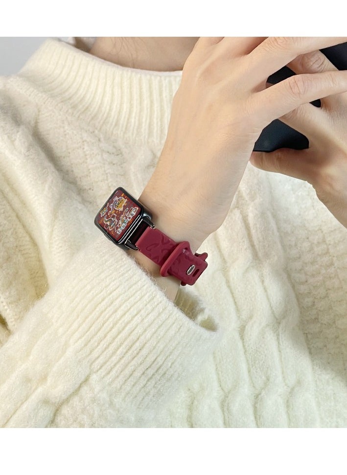 HW Suitable For Huawei Wristbands 8/9 With Silicone Strap For Girls  - Image 4