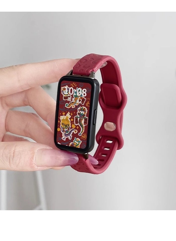 HW Suitable For Huawei Wristbands 8/9 With Silicone Strap For Girls  - Image 1