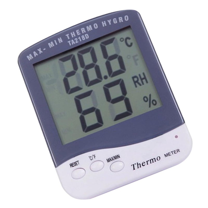 Toddmomy Portable Digital Hygrometer and Large LCD Display for Indoor Use Accurate Humidity Measurement Tool Without Battery White - Image 1