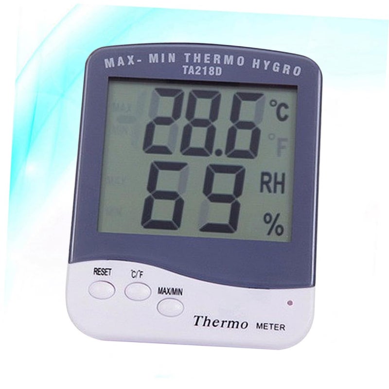 Toddmomy Portable Digital Hygrometer and Large LCD Display for Indoor Use Accurate Humidity Measurement Tool Without Battery White - Image 5