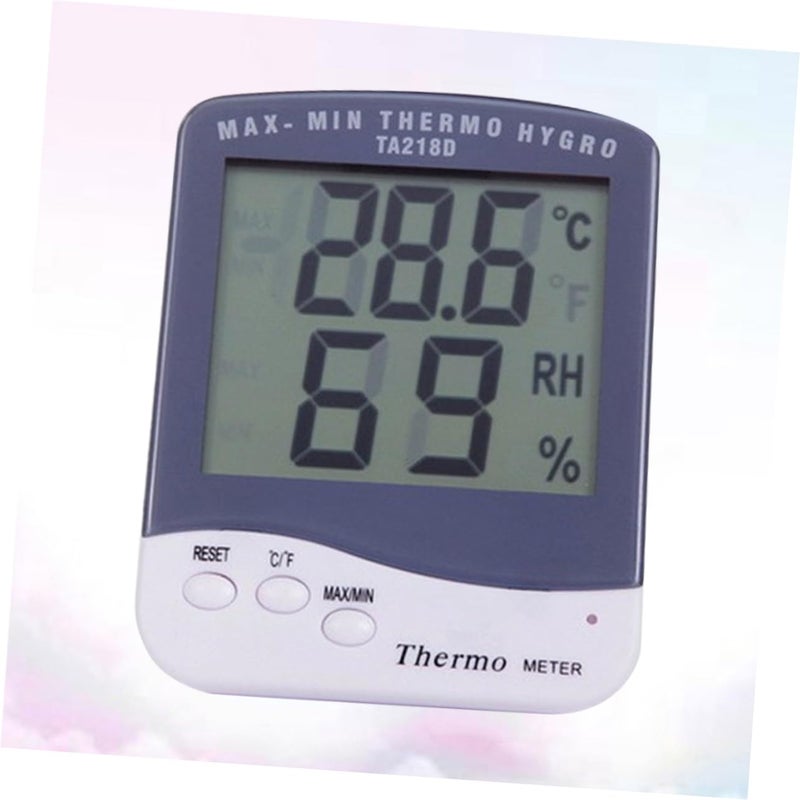 Toddmomy Portable Digital Hygrometer and Large LCD Display for Indoor Use Accurate Humidity Measurement Tool Without Battery White - Image 4