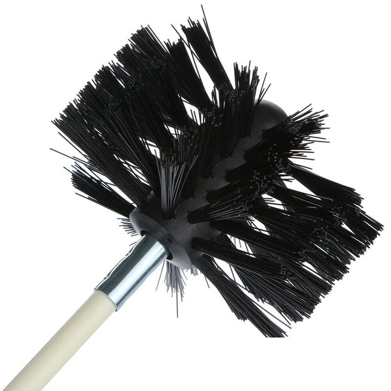 Copgge 12 Feet Stove Pipe Clean Brush Extension Rods Flexible Fireplace Chimney Brush Stove Pipe Brush Rod Rotary Air Duct Dryer Vent Cleaner Rods Flue Brush Chimney Sweep Kit with Brush Head - Image 4