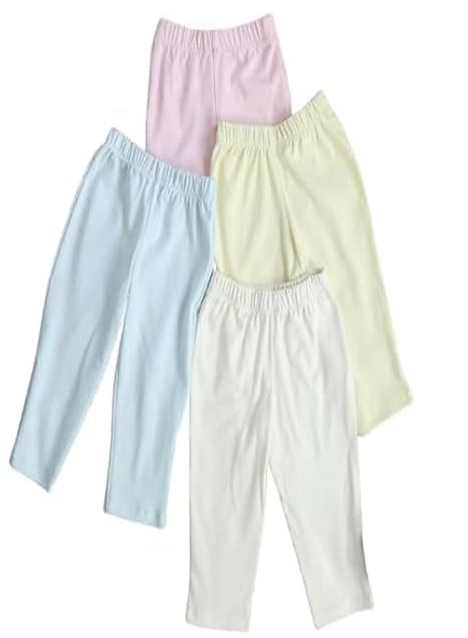 Coocuddle Unisex Baby Fit/Pyjama/Leggings White,Yellow, Blue, & Pink 0-3 MONTH - Image 1