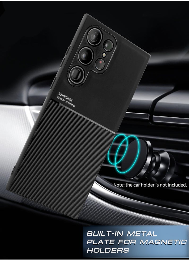 ELLAGECASE Case for Samsung Galaxy S23 Ultra, Ultra Thin Premium Case, Solid Camera Protection, Thin, Easy to Hold, Hidden Metal Plate  - Image 4
