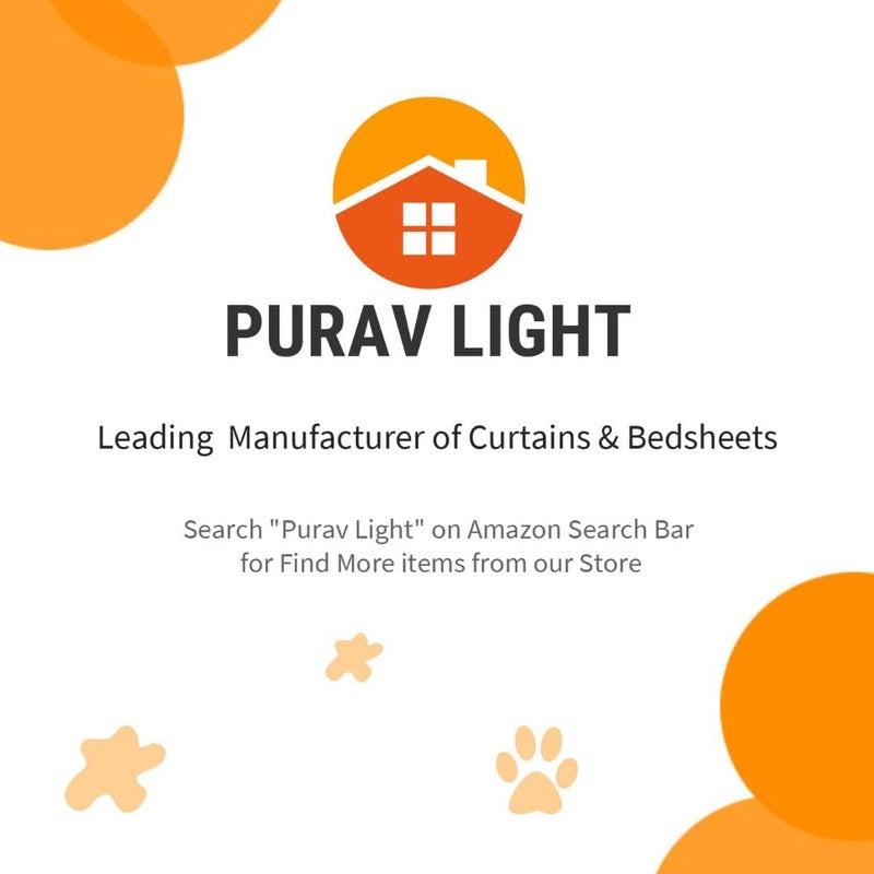 Purav Light أغطية سرير مطبوعة من قطن جلاسي 310TC بحجم 90x90 بوصة للسرير المزدوج بحجم كينغ مع 2 غطاء وسادة بحجم 18x28 بوصة باللون الأبيض - Image 5