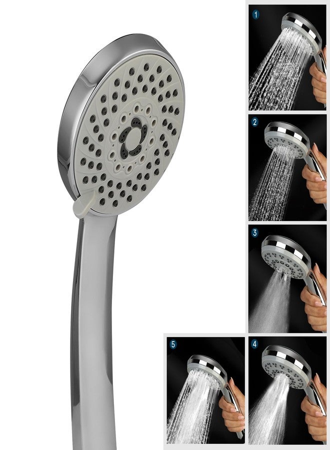 Orvos Hand shower multi-function, 4x4 inches, HydroBloom, Chrome plated with high grade Korean ABS material from LG, Head only, for high end luxury bathrooms - Image 1