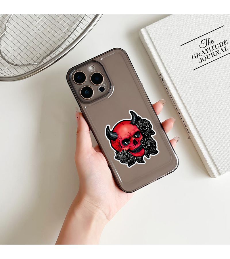 Demon Skull 1pc Sticker for Booktok Notebook Collectors Trippy Spiritual Gift - Image 3