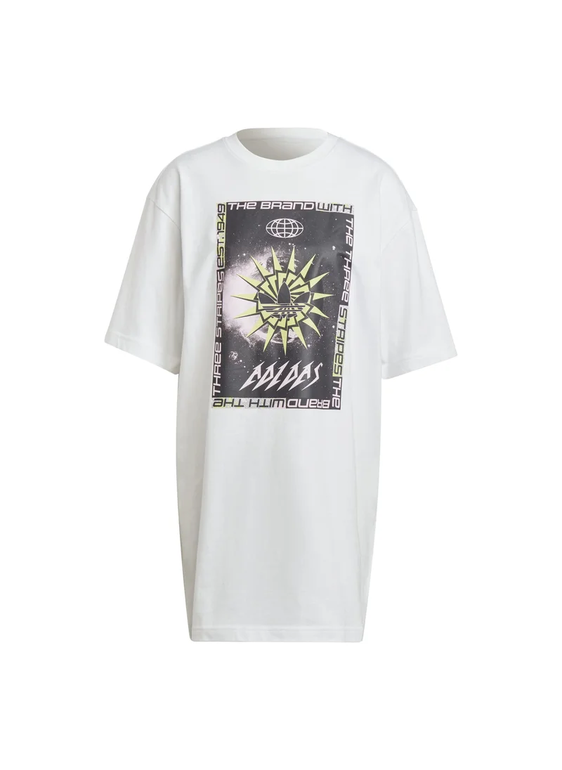 Adidas adidas TEE DRESS White Originals Women SKIRTS / DRESSES