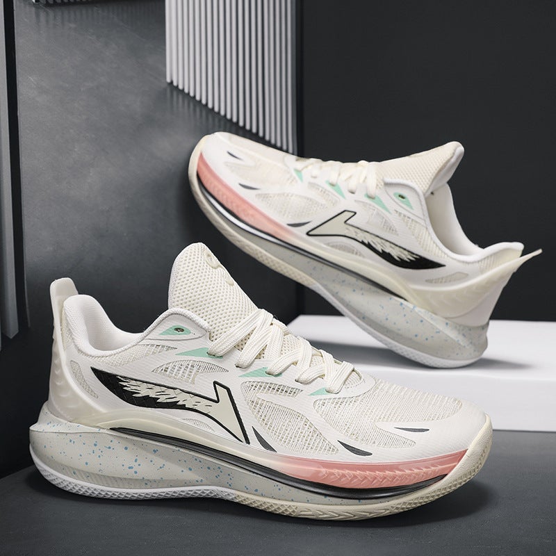 Breathable Mesh Basketball Trainers with Cushioned Anti-Slip Sole - Image 1