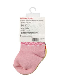 Looney Tunes Tweety Bamboo Cotton Sock - Printed (Pack Of 3) - White/Yellow/Pink 6-12M  - Image 2